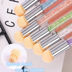 Pinceau éponge double face pour ongles, stylo de peinture dégradé avec 4 têtes interchangeables, outil de pointillage pour nail art - Product Image 4