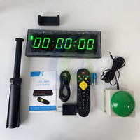 Chronomètre LED rechargeable en plastique avec fonction de programmation en boucle et support détachable pour compte à rebours multi-scènes et groupes