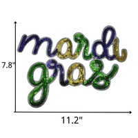 Patchs à paillettes de Mardi Gras en gros, cadeau, patch pour épaule 2025, patch à paillettes à repasser, patchs de fête personnalisés pour vêtements