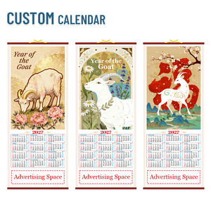 2027 <strong>Chinese</strong> <strong>Calendar</strong> Year of the Goat <strong>Calendar</strong> <strong>Chinese</strong> Wall <strong>Calendar</strong> Scroll for School Home Office Good Luck Prosperity Gifts - Product Image 1