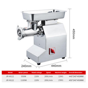 Picadora de Carne de Acero Inoxidable TK-12, Picadora Eléctrica Monofásica de Sobremesa para Uso en la Cocina - Product Image 2