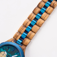 Jam Tangan Pria Multifungsi Kronograf Kayu Quartz 2026