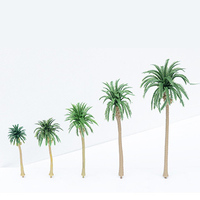 Mini bâtiment sable Table modèle noix de coco Micro paysage petit arbre Simulation à la main fini arbre Miniature scène arbre