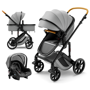 Poussette de bébé 3 <span class=keywords><strong>en</strong></span> <span class=keywords><strong>1</strong></span> avec <span class=keywords><strong>berceau</strong></span> de sécurité <span class=keywords><strong>4</strong></span> <span class=keywords><strong>en</strong></span> <span class=keywords><strong>1</strong></span>, landau pliant pour enfants, système de voyage <span class=keywords><strong>en</strong></span> voiture, landau - Product Image 5