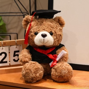 Oso de Peluche al por Mayor con Gorro de <span class=keywords><strong>Doctor</strong></span>, Juguete de Peluche para Aliviar el Estrés, Calmante, de Tela Súper Suave, Juguetes de Escritorio - Product Image 6