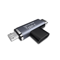 Adaptateur USB C 2 en 1, connecteur USB Type C femelle vers USB-C Micro mâle, convertisseur de chargeur Type-C vers double USB 3.1 Type C
