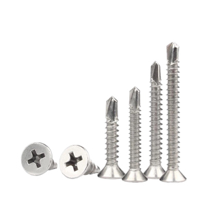 Bibo Yaente Factory 410 Stainless Steel M4.2/m4.8 Countersunk <b>Flat</b> Head Self-drilling Self-tapping <b>Screw</b> Metric Self-tapping - Product Image 3