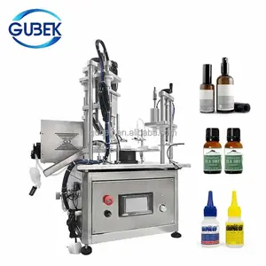 GUBEK Price Glass Bottle Water Auto Filling And Capping Machine For Perfume