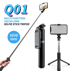 מתקפל מיני Selfiestick Q01 מתקפל כחול שן Selfie מקל חצובה חדרגל עבור iPhone אנדרואיד טלפון סלולרי