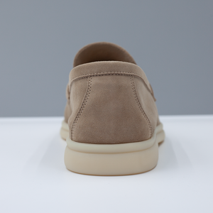 Mocassini Penny da Donna Personalizzati di Lusso e alla Moda in Pelle Scamosciata, <span class=keywords><strong>Scarpe</strong></span> Casual <span class=keywords><strong>Eleganti</strong></span> da Passeggio con Fibbia Metallica Retrò, Modello Slip-On - Product Image 5