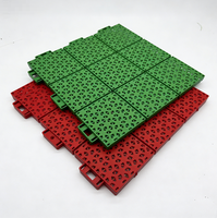 Dalles de sol suspendues antidérapantes en PP, ASF-P1, dalles modulaires hexagonales pour sols sportifs extérieurs, pour les aires de jeux des écoles maternelles