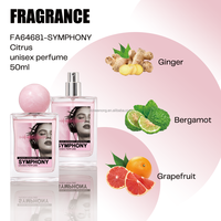 Parfum en spray personnalisé à marque privée, longue durée, aux huiles essentielles de gingembre, bergamote et pamplemousse pour femme