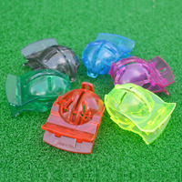 Kit de marquage de balles de golf portable en ABS, 6 pièces, avec 2 pochoirs et 4 marqueurs de couleur - Ligne Deluxe