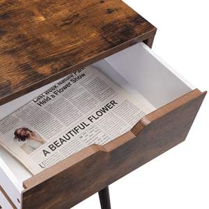 DB Solid Wood <b>Nightstand</b> with 2 Drawers Bedside Tables for Apartment Use End Table Side Table Bedroom Furniture - Product Image 3