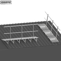 Système de passerelle modulaire pour toiture à joint debout en métal, passerelle de toit, rampes de traversée de toit avec rampes d'accès