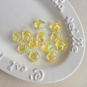 Perles acryliques miniatures effet mat brillant, forme gâteau magique, à trou droit, pour DIY, breloque de téléphone, pendentif, accessoire de sac - Product Image 5