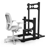 Simulador de Conducción OEM con Volante de Accionamiento Directo, Asiento Ajustable, Doble Posición de Asiento, Soporte para Juegos de Simulación, Cabina de Carreras