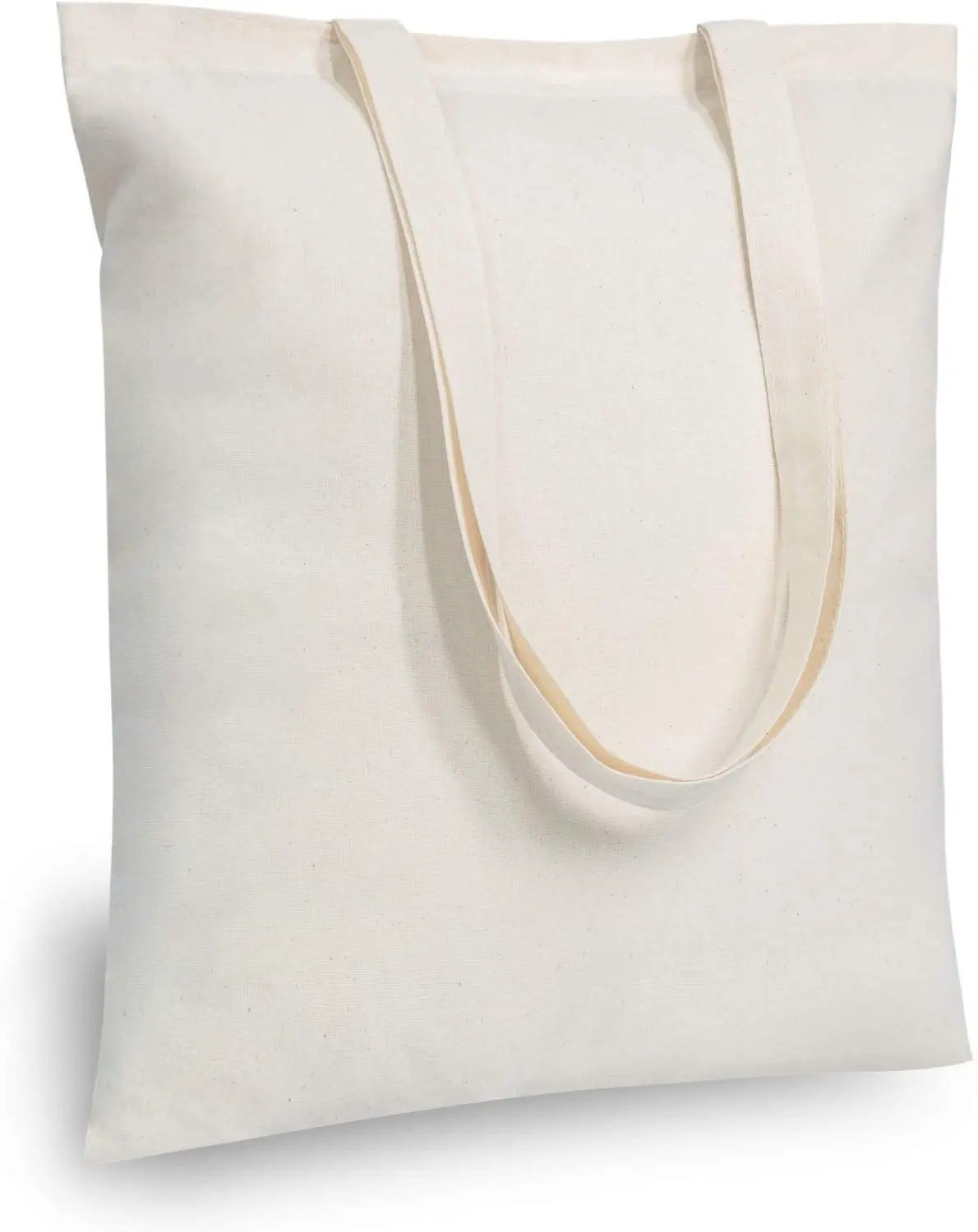 กระเป๋าผ้าฝ้าย Gelory น้ําหนักเบาขนาดกลางนํากลับมาใช้ใหม่ถุงผ้าช้อปปิ้งของชําเหมาะสําหรับ DIY โฆษณาของขวัญส่งเสริมการขาย