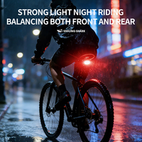 Ensemble de lumières LED rechargeables pour vélo, lumières avant et arrière pour vélo, lampe de sécurité pour cyclisme à haute luminosité, étanche, pour la conduite nocturne en extérieur