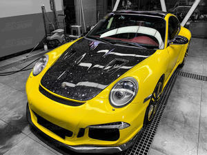 Cofano per auto in fibra di carbonio forgiata GT2 RS di alta qualità per 2005-2011 <span class=keywords><strong>Porsche</strong></span> <span class=keywords><strong>911</strong></span> 997 copertura parti di automobili modificato aggiornato - Product Image 2