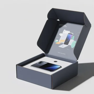 Boîte d'expédition électronique écologique en gros | Emballage en papier kraft recyclable <span class=keywords><strong>avec</strong></span> logo personnalisé pour l'exportation de Smartphone/ordinateur portable - Product Image 2