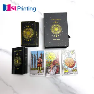 Persediaan Cina Kartu Permainan Sihir Kartu Afirmasi Permainan Kustom Tarot Oracle Pencetakan Kartu Tarot Asli Deck