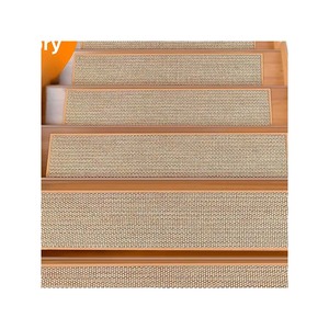 Set di tappeti per pavimenti in legno massiccio autoadesivi in finto lino giapponese - Product Image 1