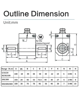 Capteur de couple pneumatique multi-plaques 10 N.m, capteur de force, mini-célule de pesée, dynamomètre pour diagnostic et test automobile - Product Image 4