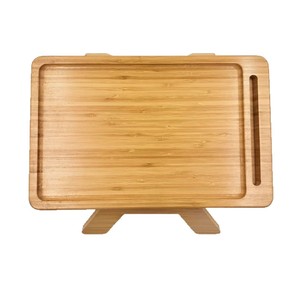 ถาดเสิร์ฟไม้ไผ่ครอบครัวโชบิพร้อมที่จับ 30x20 ซม. สำหรับกาแฟ ขนม เครื่องดื่ม ใช้ในบ้าน - Product Image 2