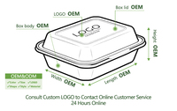Boîte de conditionnement alimentaire jetable en plastique PP, hermétique, anti-fuite, utilisable au micro-ondes, avec couvercles