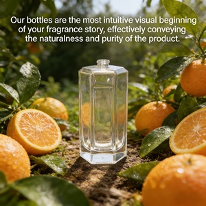 100ml Empty Luxury Hexagonal Glass Perfume Spray Bottle with Fine Mist <strong>Reed</strong> Diffuser Refillable Sprayer Sealing <strong>Screen</strong> Printed - Product Image 3