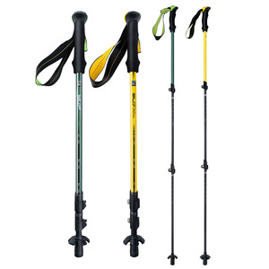 Bâtons de randonnée en fibre de carbone 56-135 cm, télescopiques, verrouillage externe, professionnels, pour hommes et femmes - Product Image 4