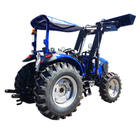 Traktor Mini Multifungsi Pertanian TOPONE 4WD 70HP, Mesin & Motor Berkinerja Tinggi dengan Pemuat Depan