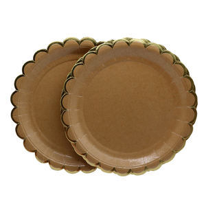 single color paper plates supplier