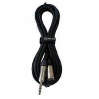 Câble de microphone XLR mâle-femelle OEM RH-X064 avec blindage spiralé, gaine en PVC, conducteur en cuivre sans oxygène