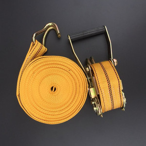 สายรัดโพลีเอสเตอร์แบบมีห่วงรูปตัว J รับน้ำหนักได้ 200 กก. พร้อมหูจับ สำหรับยึดสินค้า - Product Image 1