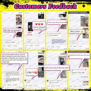 Pabrik langsung Hip Hop Moissanite Moissanite berlian es keluar perhiasan persegi mewah Vvs Tenis Gelang 925 perak untuk pria wanita - Product Image 6