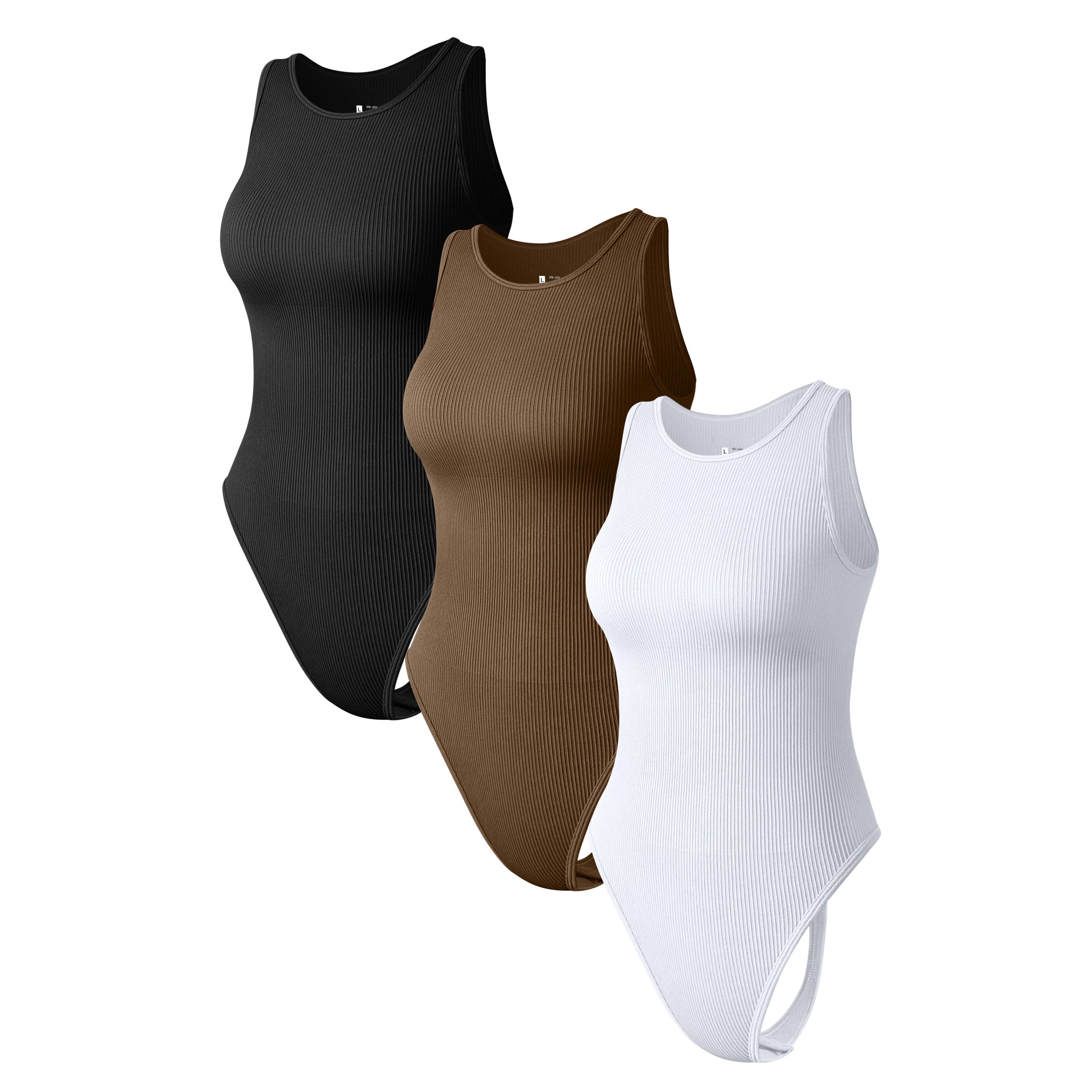 High Quality Sleeveless Simple Round Neck One Piece Fitness Yoga Wear Seamless Bodysuits