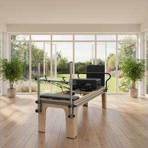 Maple Full Track 2 en 1: Máquina de Pilates Reformer Portátil y Duradera, Equipo de Gimnasio y Fitness, Cama de Entrenamiento para Estudios de Pilates - Product Image 1