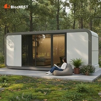 Villa préfabriquée modulaire de luxe Apple Cabin, haute résistance au vent