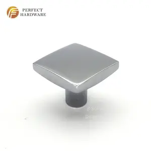 Modern Kitchen Cabinet Wardrobe Furniture Hardware Pull Handles Zinc Alloy Square Handle And Knobs