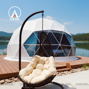 Carpa de cúpula geodésica impermeable de lujo-Tamaños de 6m/8m, con baño y aislamiento de papel de aluminio para glamping y eventos - Product Image 1