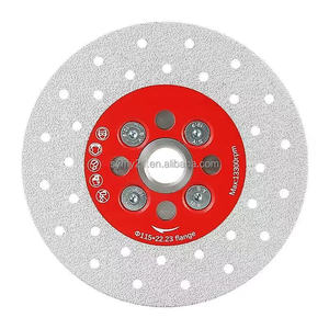 Siyu hai mặt chân không brazed kim cương cắt đĩa M14 Chủ Đề 115mm A + lớp gốm sứ Sứ Granite lưỡi cưa 2.7mm - Product Image 2