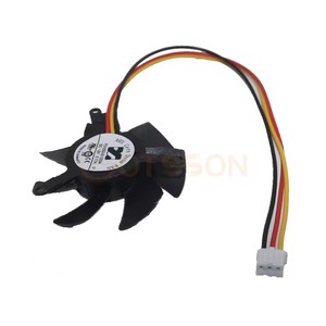 FS1250-S1033A 47mm DC12V 0.17A 3Pin GTX1050 Pour GIGABYTE <span class=keywords><strong>GTX</strong></span> 1030 <span class=keywords><strong>1050</strong></span> 1050Ti <span class=keywords><strong>OC</strong></span> Profil Bas 750 <span class=keywords><strong>Ti</strong></span> Carte Graphique Ventilateur De Refroidissement - Product Image 3