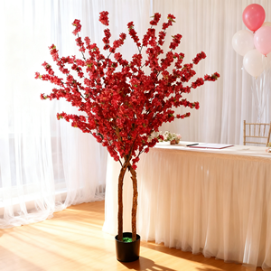 Árbol de Melocotón Artificial de Seda Duradero al por Mayor, 160-200cm, Set de Varias Piezas para Festivales, Bodas y Paisajismo del Hogar - Product Image 1