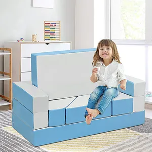 8-delige Nugget Couch Klimmen En Kruipen Schuimblokken 4-In-1 Converteerbare Meubels Peuter Activiteit Soft Play Set