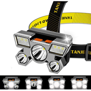 Tốt Nhất Dẫn Đầu Đèn 90 Độ Pivotable <span class=keywords><strong>Head</strong></span> Mạnh Mẽ Led Đèn Pha Không Thấm Nước Sạc 9 LED Đèn Pha Đèn Pin 1800Lumen - Product Image 2
