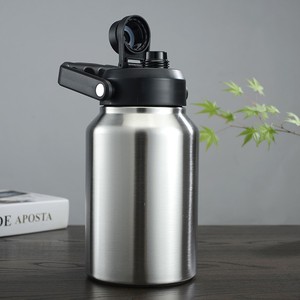 Termo <span class=keywords><strong>de</strong></span> Acero Inoxidable <span class=keywords><strong>de</strong></span> Doble Pared con Aislamiento al Vacío, Personalizado, <span class=keywords><strong>de</strong></span> Medio Galón (64 oz), Portátil, para Camping - Product Image 6