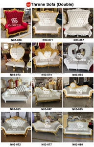 Sofá de Boda para Novios, Muebles Reales de Respaldo Alto, Silla de Trono de Rey y Reina para Fiesta de Bodas - Product Image 3