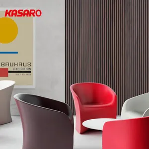 Kasaro slat Tấm tường bằng gỗ akupanel Acoustic tấm Tường công trình xây dựng bảng gỗ trang trí nội thất cho văn phòng